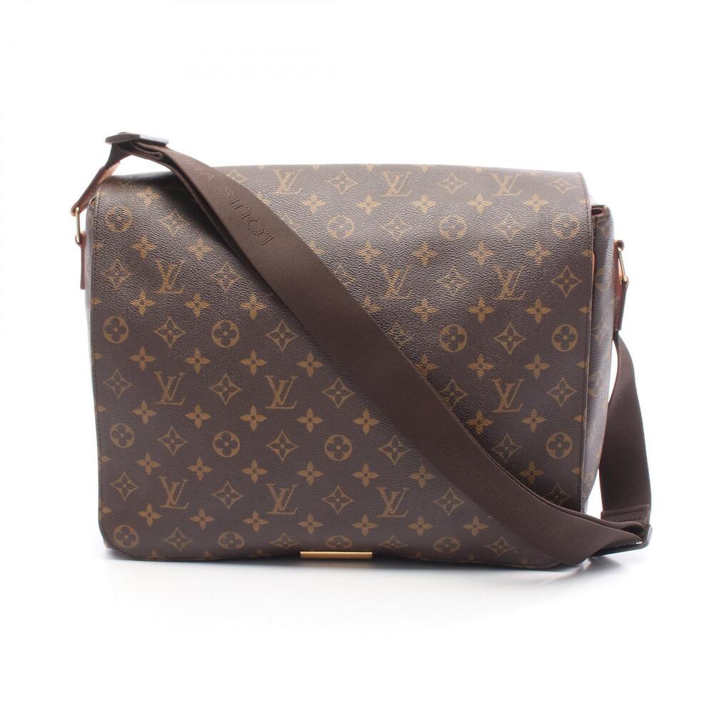 Louis Vuitton Abesses Shoulder Bag Canvas Leather Monogram Brown